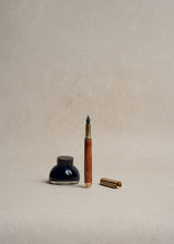 Load image into Gallery viewer, California Redwood & Brass Fountain Pen