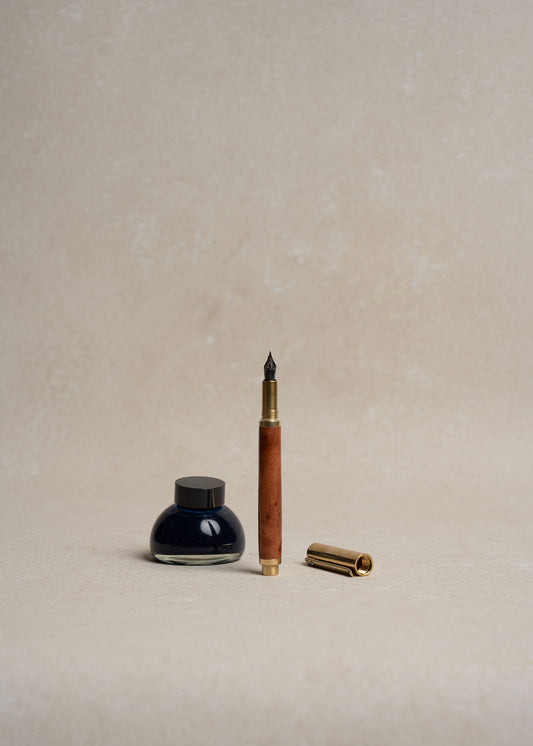California Redwood & Brass Fountain Pen