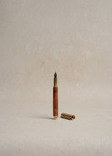 Load image into Gallery viewer, California Redwood &amp; Brass Fountain Pen
