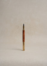 Load image into Gallery viewer, California Redwood &amp; Brass Fountain Pen
